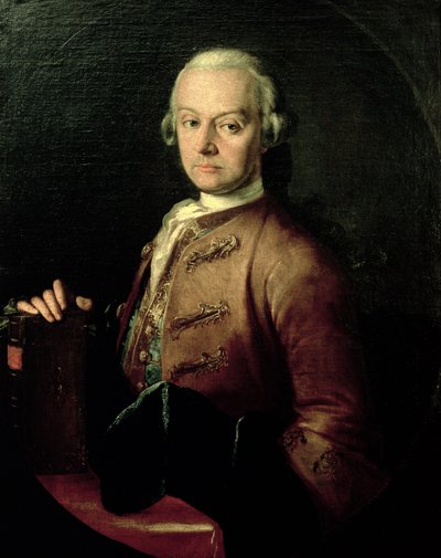 Johann Georg Leopold Mozart, Father of Wolfgang Amadeus by Peter Anton Lorenzoni